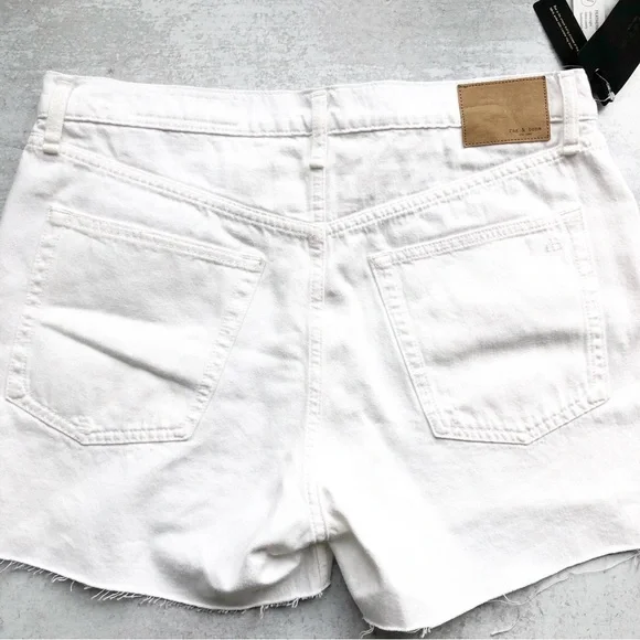 Rag & Bone Shorts Optic White Vintage Cut Off Size 31 NWT - Picture 2 of 12